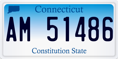 CT license plate AM51486