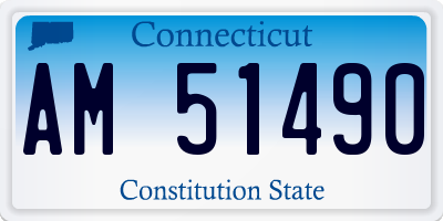 CT license plate AM51490