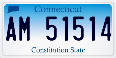 CT license plate AM51514