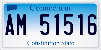 CT license plate AM51516