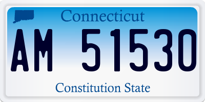CT license plate AM51530