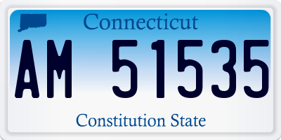 CT license plate AM51535