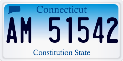 CT license plate AM51542