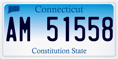CT license plate AM51558