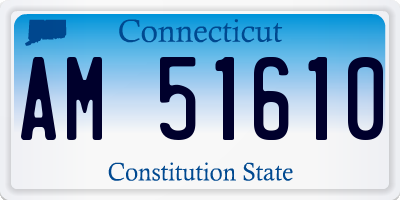 CT license plate AM51610