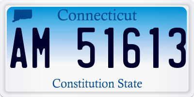 CT license plate AM51613