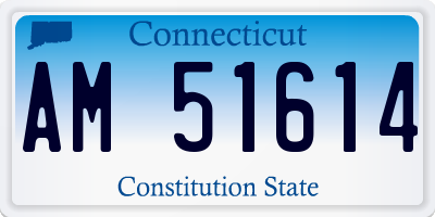 CT license plate AM51614