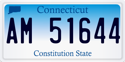 CT license plate AM51644