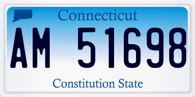 CT license plate AM51698