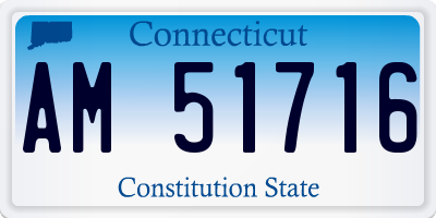 CT license plate AM51716