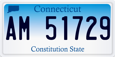 CT license plate AM51729