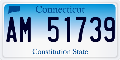 CT license plate AM51739