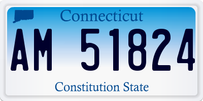CT license plate AM51824