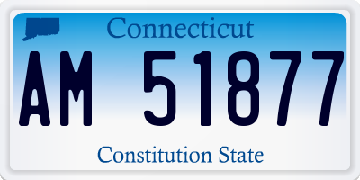 CT license plate AM51877