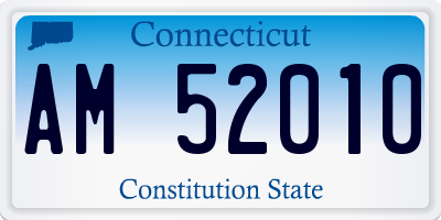 CT license plate AM52010