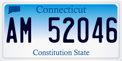 CT license plate AM52046