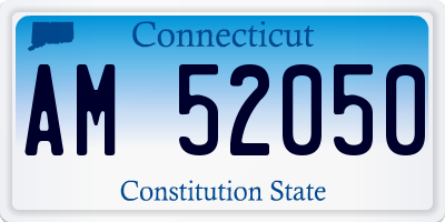 CT license plate AM52050