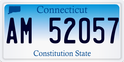 CT license plate AM52057