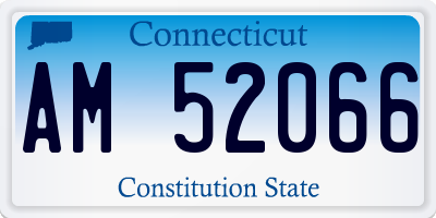 CT license plate AM52066