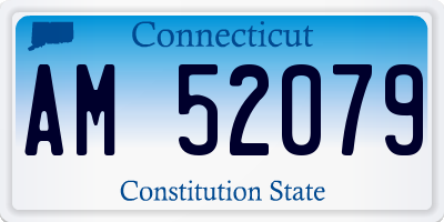 CT license plate AM52079