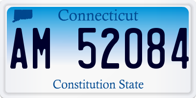 CT license plate AM52084