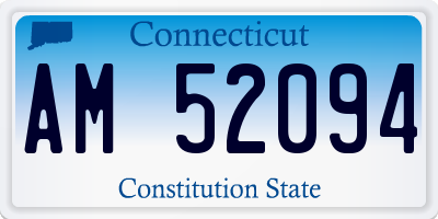 CT license plate AM52094