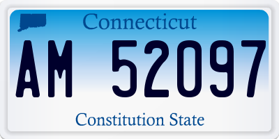 CT license plate AM52097