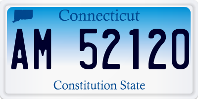 CT license plate AM52120