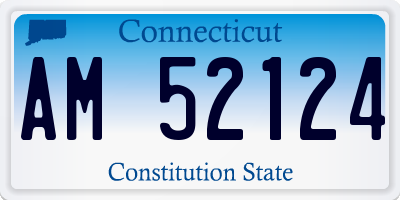 CT license plate AM52124