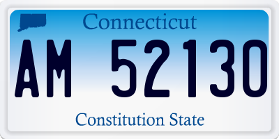 CT license plate AM52130