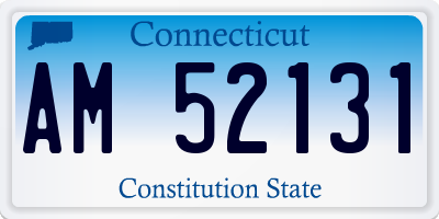 CT license plate AM52131