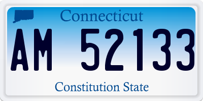 CT license plate AM52133