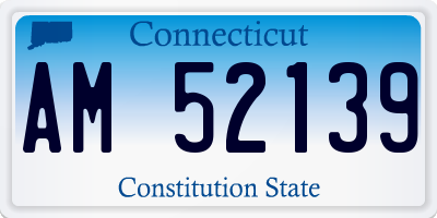 CT license plate AM52139