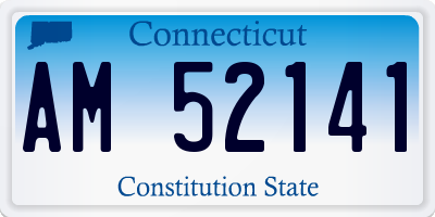CT license plate AM52141