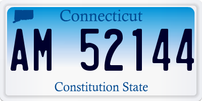 CT license plate AM52144