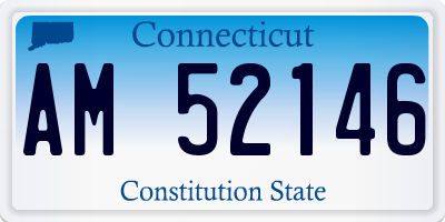 CT license plate AM52146