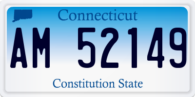 CT license plate AM52149