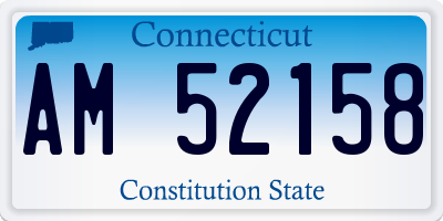 CT license plate AM52158