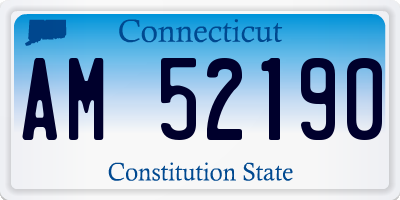 CT license plate AM52190