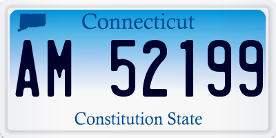 CT license plate AM52199