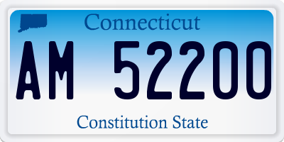CT license plate AM52200