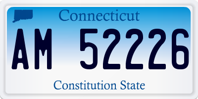 CT license plate AM52226