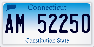 CT license plate AM52250