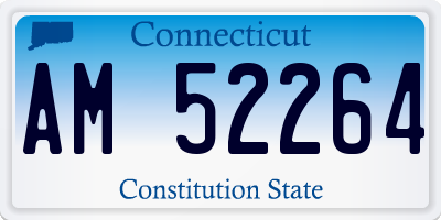 CT license plate AM52264