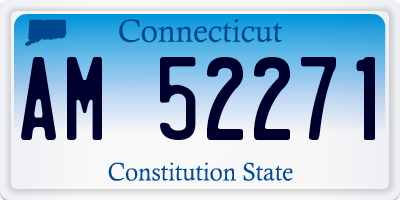 CT license plate AM52271