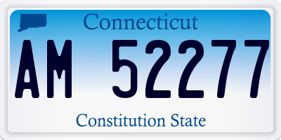 CT license plate AM52277