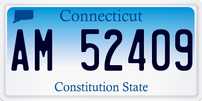 CT license plate AM52409