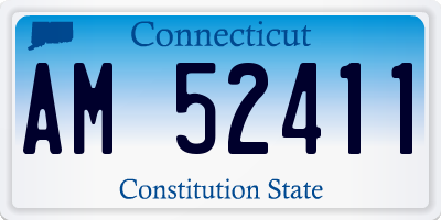 CT license plate AM52411