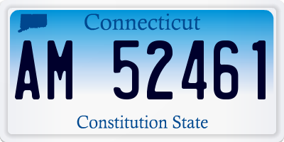 CT license plate AM52461