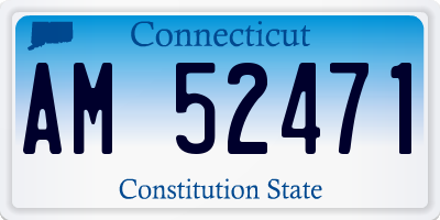 CT license plate AM52471